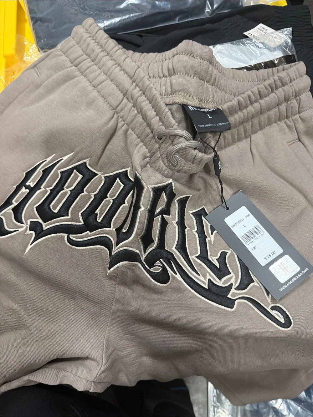 Men's Hoodrich‎ OG Ritual Open-Hem Jogger Pants Taupe NWT SIZE L